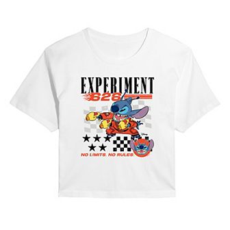Disney's Lilo & Stitch Juniors' Experiment 626 Cropped Tee