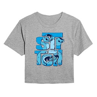 Disney's Lilo & Stitch Juniors' Stack Cropped Tee