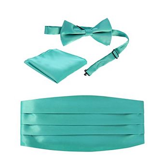 Gioberti Boy's Adjustable Satin and Paisley Cummerbund Set