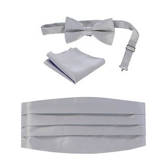 Gioberti Boy's Adjustable Satin and Paisley Cummerbund Set