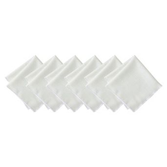 Villeroy & Boch Classic Embroidered Border Napkins, Set of 6, 18"x18"