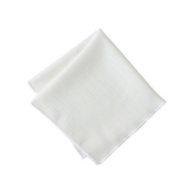 Villeroy & Boch Classic Embroidered Border Napkins, Set of 6, 18"x18"