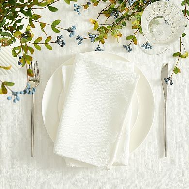 Villeroy & Boch Bristow Solid Texture Napkins, Set of 6, 20"x20"
