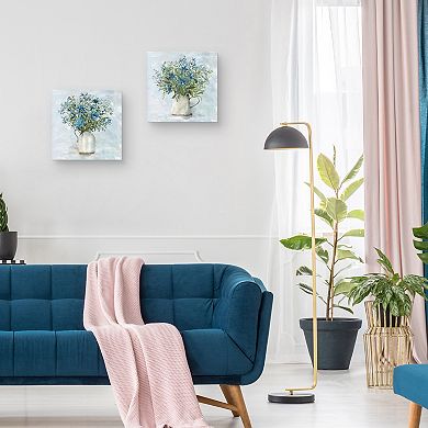 12" x 12" Floral Canvas Art Set, 2-pc. Set