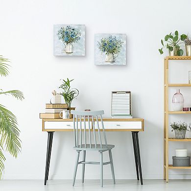 12" x 12" Floral Canvas Art Set, 2-pc. Set
