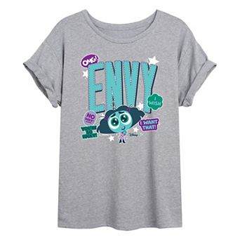 Disney / Pixar's Inside Out 2 Envy Juniors' Stickers Oversized Tee