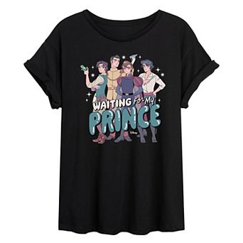 Disney Juniors' Waiting For My Prince Oversized Tee