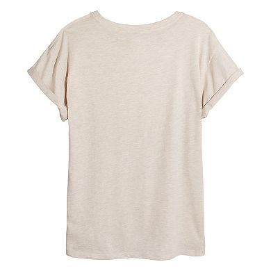 Disney's Lilo & Stitch Juniors' Stack Oversized Tee