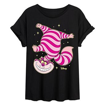 Disney's Alice In Wonderland Cheshire Cat Juniors' Oversized Tee