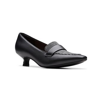 Clarks® Scarlyt Mabel Women's Slip-On Kitten Heel Loafer Dress Shoes