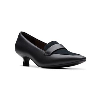 Clarks® Scarlyt Mabel Women's Slip-On Kitten Heel Loafer Dress Shoes