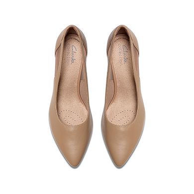 Clarks® Kepley Cora Women's Slip-On Kitten Heel Dress Shoes