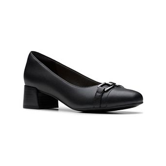 Clarks® Iridessa Erin Women's Leather Block Heel Dress Shoes