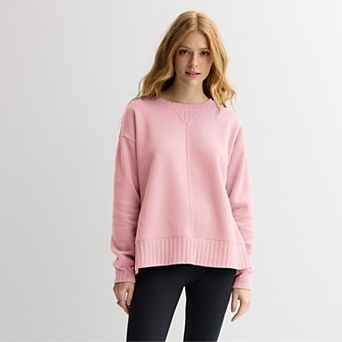 Women's Sonoma Goods For Life® Mixed Rib Crewneck Top