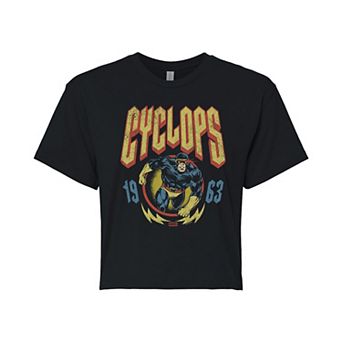 Juniors' Marvel X-Men Cyclops Vintage Cropped Tee