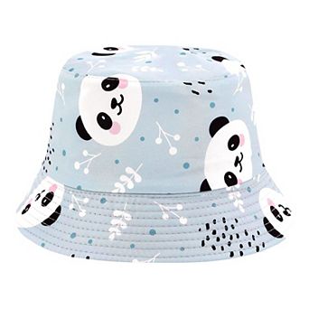 Colorful and Reversible Pandas Summer Bucket Hats for Women & Teens - Great for the Beach