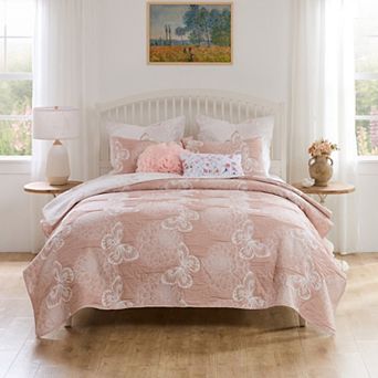 Greenland Home Fashions Mariposa Floral Coverlet Set