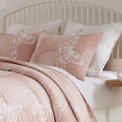 Greenland Home Fashions Mariposa Floral Coverlet Set