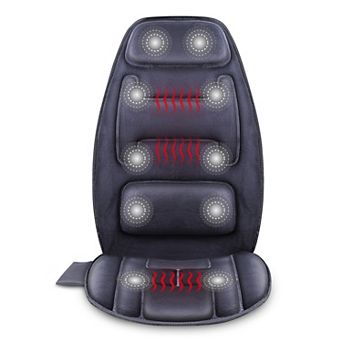 Snailax Back Massager Chair Pad, 10 Motors Massage Seat Cushion with Heat, Farher's Day Gifts