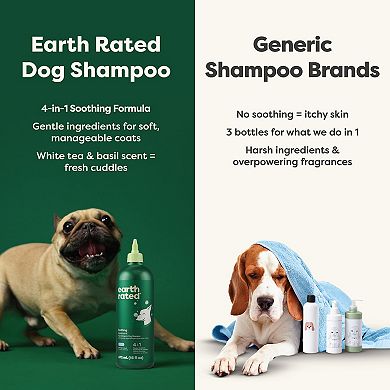 Earth Rated® 4-in-1 Soothing Hypoallergenic Dog Shampoo