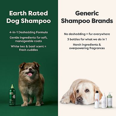 Earth Rated® 4-in-1 Deshedding Dog Shampoo