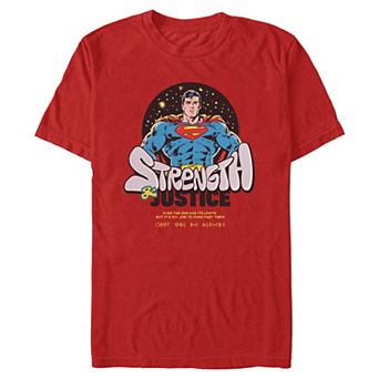 Men's DC Comics Superman Strength & Justice Graphic Tee