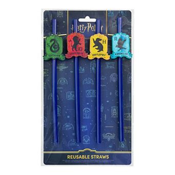 Paladone Harry Potter 4 pc Reusable House Straws