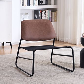 Unikome Faux Fur Lounge Chair Modern Accent Chair, 250 lbs Capacity