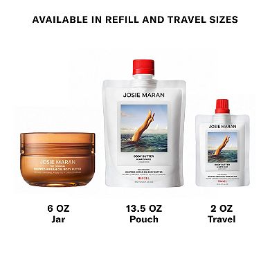 Topless Tangerine - Whipped Argan Oil Refillable Firming Body Butter Jar