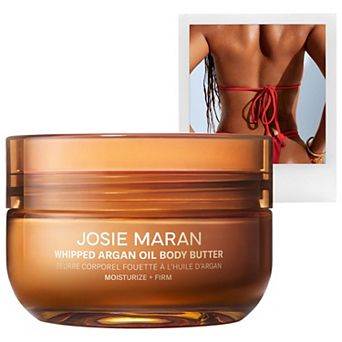 Josie Maran Mini Golden Hour (Amber, White Musk) - Whipped Argan Oil Refillable Firming Body Butter