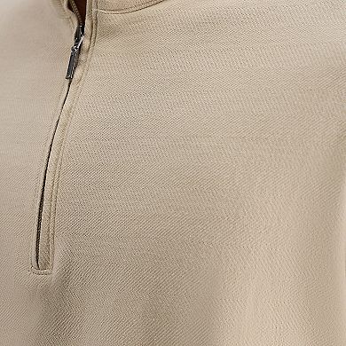 Haggar® Long Sleeve Quarter Zip Mock Neck Shirt