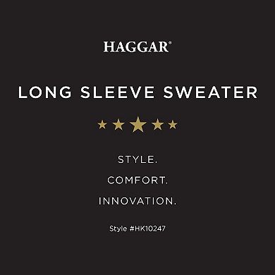Haggar® Long Sleeve Quarter Zip Mock Neck Shirt