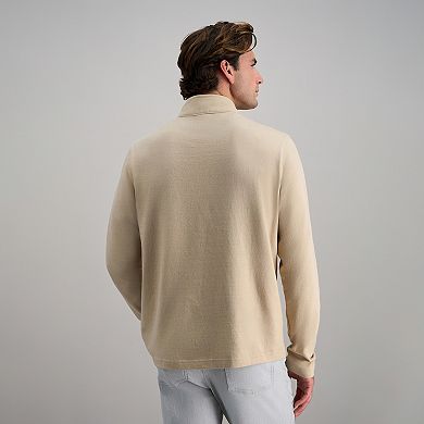 Haggar® Long Sleeve Quarter Zip Mock Neck Shirt