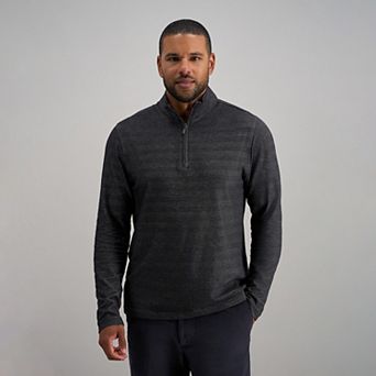 Haggar® Long Sleeve Quarter Zip Mock Neck Shirt