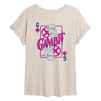 Juniors' Marvel X-Men Gambit Oversized Tee