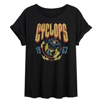 Juniors' Marvel X-Men Cyclops Vintage Oversized Tee