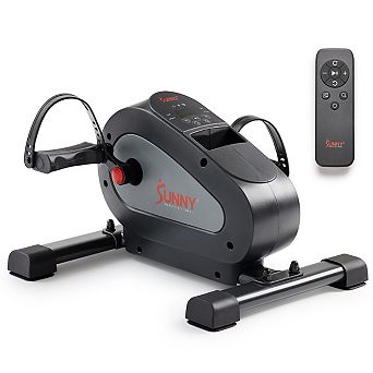 Sunny Health & Fitness Smart Motorized Mini Exercise Bike with 18 Speed Levels