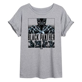 Juniors' Marvel Black Panther Oversized Tee