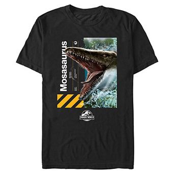 Men's Jurassic World Rebirth Mosasaurus Poster Graphic Tee