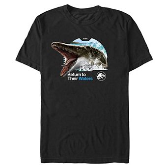 Men's Jurassic World Rebirth Return to Their Waters Graphic Tee