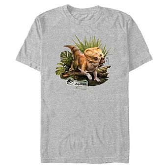 Men's Jurassic World Rebirth Aquilops Poster Graphic Tee
