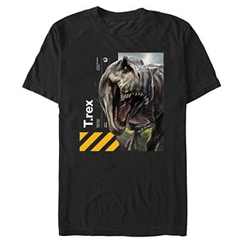 Men's Jurassic World Rebirth Tyrannosaurus Poster Graphic Tee