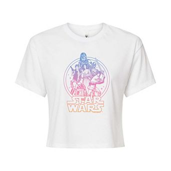 Juniors' Star Wars Graphic Cropped Tee