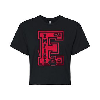 Juniors' Star Wars Empire Cropped Tee