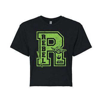 Juniors' Star Wars Rebel Cropped Tee
