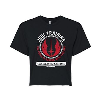 Juniors' Star Wars Jedi Training Cropped Tee