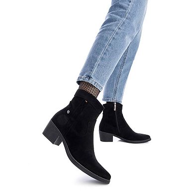 Refresh Women's Italian Western Suede Booties 172126