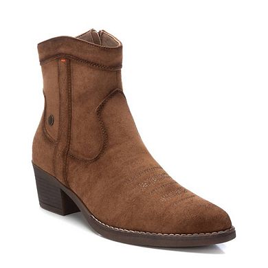 Refresh Women's Italian Western Suede Booties 172126