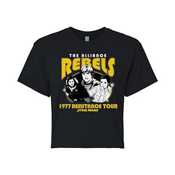 Juniors' Star Wars 1977 Resistance Tour Cropped Tee