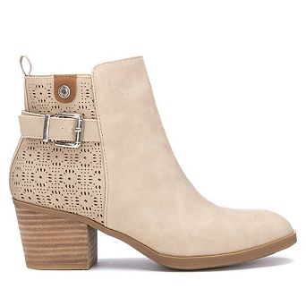 Refresh Women's Fashion Italian Design Booties with Side Zipper 172623